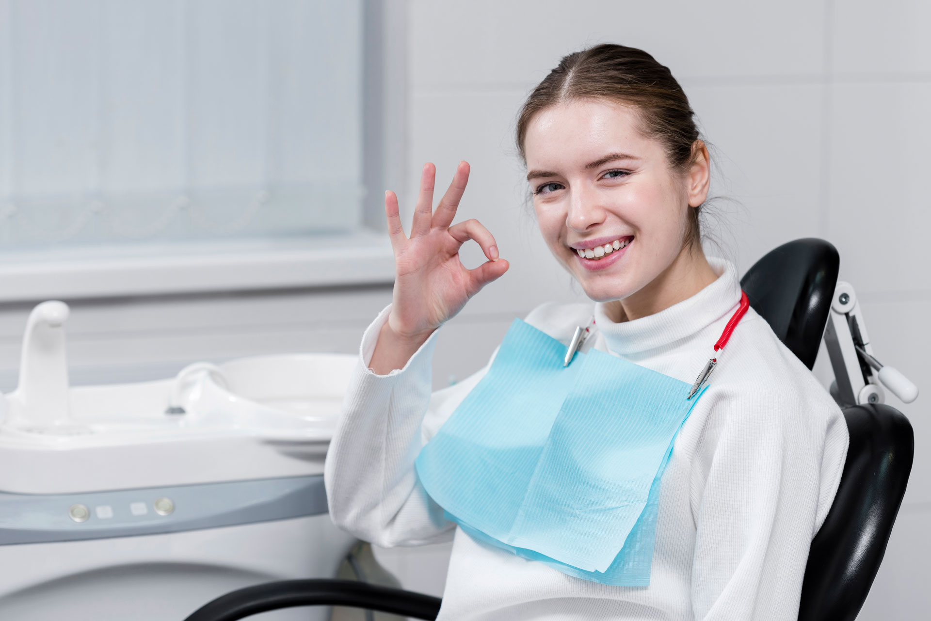 Person receiving dental care at Thrive Dental Care